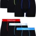 Hanes Men's Underwear Boxer Briefs, Cotton Stretch Moisture-Wicking Underwear, Multi-pack, 2XL