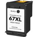 67XL Black Ink Cartridge for HP Ink 67 Replacement HP 67 Black Ink Cartridge HP67 HP67XL Envy 6055e 6000 6455e 6400 6458e DeskJet 2755e 2700 2700e 2752e 2734e 4155e 4100e Printer Ink HP 67 XL