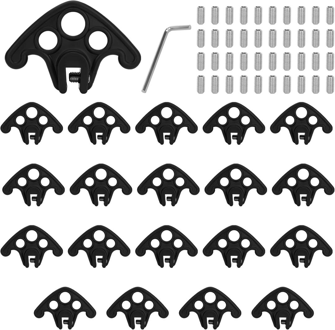 20 Pack Snow Guards for Metal Roofs, No-Drill Installation for Roofs, Snow Guards for Standing Seam Roofs with Seam Widths Less Than 1/2 Inch, Plastic Roof Ice Guard Prevent Rust