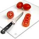 Tempered Glass Cutting Board Long Lasting Clear Glass Scratch Resistant, Heat Resistant, Shatter Resistant, Dishwasher Safe, 14 x 18 Inch