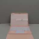 Harvopu Compatible for iPad 11th 10th Generation Case with Keyboard, Folio Cover with Pencil Holder, Multi-Touch Trackpad, 7 Color Backlit, Detachable Keyboard for iPad (A16) 11th/10th Gen(Light Pink) | with Pencil Holder, Multi-Touch Trackpad, 7 Color Backlit, Detachable Keyboard, for iPad, (A16)