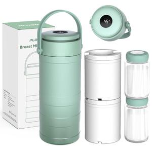 Portable Breast Milk Cooler, 24H 360 Cooling, Digital Temp Display, 22oz Capacity with 2 BPA-Free Bottles, CPC Certified for Outdoor Travel & Commute