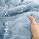 Bedsure GentleSoft Light Blue Throw Blanket for Couch - Checkered Fleece Blankets Gifts for Kids Girls, Cute Soft Cozy Throw for Bedroom Home Decor Gifts, 50x60 Inches (Blue)