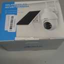 ANRAN 4K Solar Security Camera Outdoor Wireless-360 PTZ, 8MP Color Night Vision, Battery-Powered WiFi Camera with PIR Detection, 2-Way Audio, No Wiring Needed, Compatible with Alexa (4K White-1pcs)