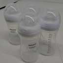 Philips Avent Natural Baby Bottles with Natural Response Nipples (Medium Flow, Flow 3), 9oz, 4-Pack, SCY903/04 (Clear)