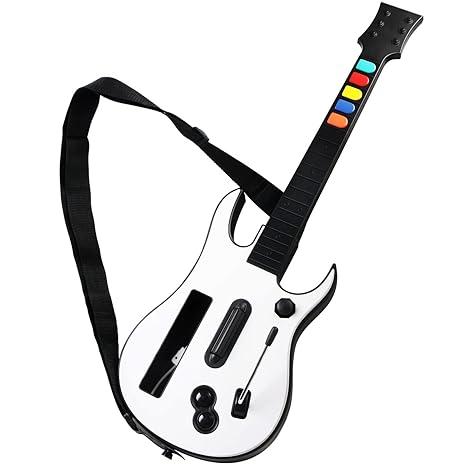 ATUTEN Wireless Guitar Compatible for Wii, Supports for Rock Band Games and Guitar Hero.（Rock Band 1 is Not Supported）
