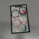 Screen Protector Compatible with Samsung Galaxy Watch 7 40mm, 5+5 Pack HD Tempered Glass Protective Film and Hard PC Bumper Case for Samsung Galaxy Watch 7, Face Cover for Samsung Watch 7 40mm (Black/Clear/Rosegold/Pink/Starlight)