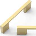 Amerdeco 10 Pack Brushed Gold Cabinet Pulls 3 Inch(76MM) Hole Centers Kitchen Cabinet Handles Cabinet Hardware Kitchen Handles for Cabinets Cupboard Handle Drawer Pulls ZH0060