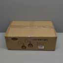 Vintage Battery Powered Cordless Wall Sconce Set of 2, Battery Wall Sconce with Amber Tulip Glass Lampshade, Rechargeable Battery Powered Wall Lights with Remote Control for Bedside Bedroom Doorway