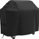 55 Inch 600D Heavy Duty Grill Cover for Outdoor Grill,Waterproof BBQ Grill Cover with Adjustable Straps,Tear-Resistant Oxford Fabric,Weatherproof Protection for Weber Genesis,Char-Broil Ect