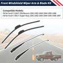 1 Pair Front Windshield Wiper Arm F1TZ-17526-AA F4TZ-17526-A Compatible With Ford F-150/F-250/Bronco 1991-1996,F-350/ F-Super Duty 1991-1997
