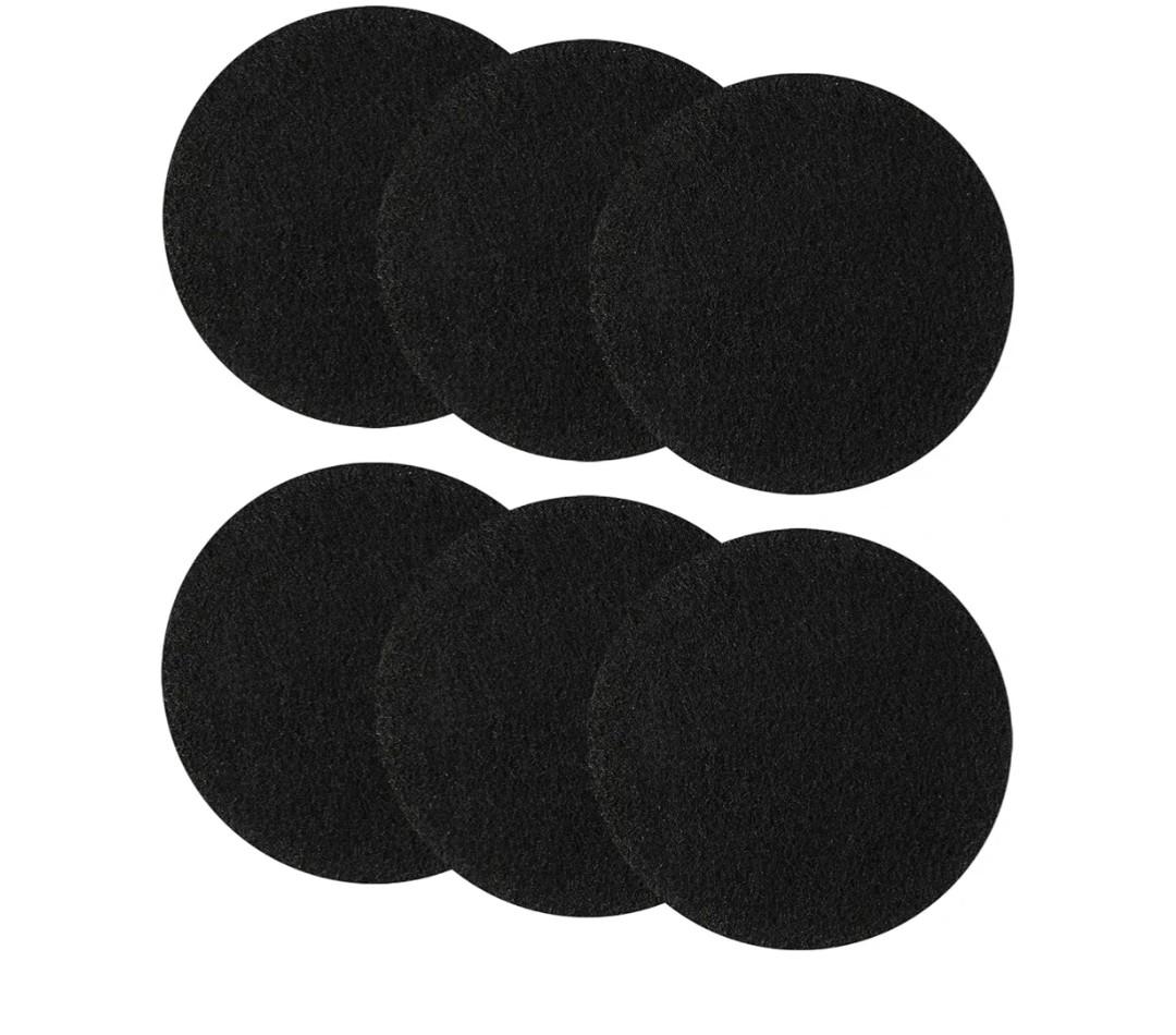 Resinta 6 Compost Bin Filters - Activated Carbon Compost Bin Replacement Filters (6.25 Inches)