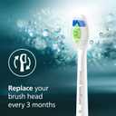 Philips Sonicare Genuine W DiamondClean Replacement Toothbrush Heads, 2 Brush Heads, White, HX6062/65 2 Count (Pack of 1)