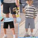 5 Pack Boys Knee Length Long Shorts | Kids Shorts, Athletic, Summer, Teen Sweatshorts, Drawstring, Pockets, Back to School, Outdoor, Casual, Running, Basketball