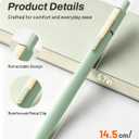 SUNEE Gel Pens, 10 Pack 0.5mm Pens Fine Point Smooth Writing Pens with Quick-Dry Black Ink, Cute Aesthetic School Office Note-Taking Pens for Journaling - Assorted