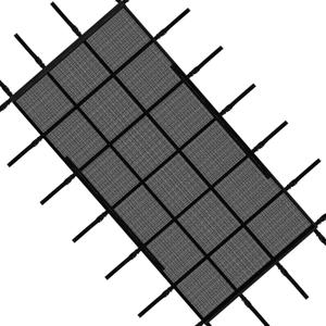 Halloscume 118" x 59" Boat Lift Canopy Storage Net - Creates Storage Area Under The Boat Lift Canopy, Double Layer Mesh Organizer Net with Zipper for Store Life Jackets, Fishing Rods