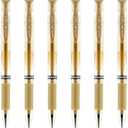 uniball Signo Gel Impact Pens, Bold Point (1.0mm), Gold Ink, 6 Pens