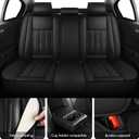 Full Set Car Seat Covers for Jeep Grand Cherokee 2000-2026 – Soft Leather Sseat Cover with Airbag Compatibility, Full Coverage & Easy Installation (Black)