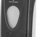 Manual Soap and Hand Sanitizer Dispenser by Oasis Creations, Liquid or Gel, Soap Dispenser Wall Mount, 1000ml/33oz. Commercial or Residential  Black Smoke