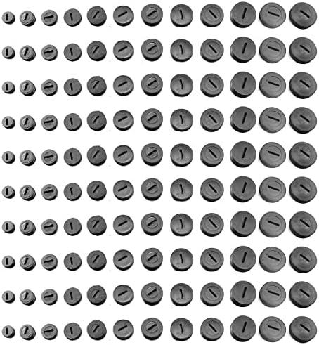 Carbon Brush Cover TAODAN 22PCS Black Plastic Carbon Brush Holder Caps with Slotted Connectors for Hammer Grinder Electric Power Tool, Motor Brush Cover