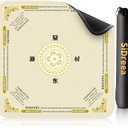 Mahjong Mat, 32.4x32.4 Inch Noise Reduction Anti-Slip Mahjong Mat for Table, Mahjong Table Mat for Poker, Card, Board Games Table Mat, Tile Games, Dominoes (Champ)