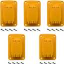 5Packs Tool Holders for Dewalt 20V 12V Drill Tool Mount Fit for Milwaukee M18 Tools Yellow