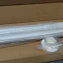 Long Tension Rod 39-144inch White Tension Curtain Rods no Drilling 1.26" Diameter Outdoor Curtain Rod for Patio,Windows,Shower,Doorway,Heavy Duty Spring Rods