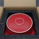 vicrays Ceramic Pie Pan for Baking - 9 inch Pie Plate, Round, Fluted and Deep Pie Dish for Tart, Pizza, Apple Pie, Quiche, Pot Pies, Cake - Reactive Glaze (Red)