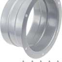 Dryer Vent Wall Plate 4Inch Metal Air Duct Connector Flange Panel Inlet Outlet Exhaust Fitting for Wall Ceiling Heating Cooling Ventilation Pipe (Round)