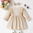Mioglrie Baby Girl Dress Toddler Girls' Dresses  Girls Clothes Fall Winter Outfits, 6-12 Months 