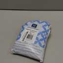 DriftAway Farmhouse Linen Lined Valance Double Layer Thermal Insulated Room Darkening Blackout Window Valances 3 Inch Rod Pocket Vertical Striped Kitchen Valance for Bathroom Single 52 x 18 Inch Navy