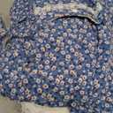Aoiviss Girls Pioneer Costume Floral Colonial Prairie Dress for Little Kids with Apron and Bonnet, 10-12/150