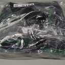 Verdusa Women's Cargo Pants Baggy Straight Wide Leg Track Pants Striped Joggers with Pockets Athletic Streetwear (Black)