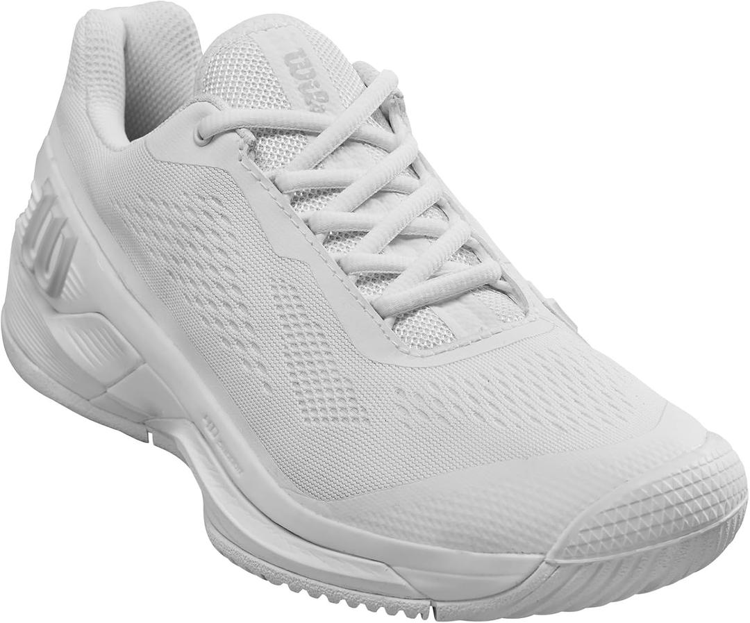 WILSON Women's Rush Pro 4.0 Sneaker (5.5, White)