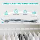 15 Pack Vacuum Seal Bags for Clothing &Travel, Space Saver Vacuum Storage Bags for Blankets,Luggage,Clothes,Comforter, Hand Pump Included (3 Jumbo,3 Large,3 Medium,3 Small,3 Roll