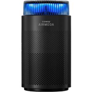 COWAY Air Purifiers for Bedroom Home up to 810 ft, HEPA Filter for Smoke, Allergies, Pet Dander, Odor, AQI Monitor, Auto&Sleep Mode, Timer, Filter Indicator, Night Light,100 Black