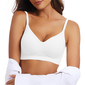 OEAK Womens Wireless Bras Comfortable Push Up Bra No Underwire Bra Full Support Lift Bralette Everyday Seamless Tshirt Bras, M