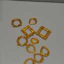 Vicenpal 100 Pieces Gold Vintage Resin Picture Frame Antique Photo Mini Resin Jewelry Display Photography DIY Small Frame for Manicure Photo Home Decoration