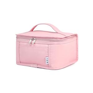 NOL Natural Organic Lifestyle Small Lunch Bag Mini Lunch Box Insulated Lunch Bag for Men/Women Leakproof Cooler Tote Bag Lightweight Nylon Waterproof Lunch Box For Work, Pink