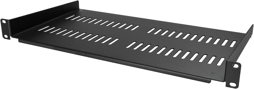 StarTech.com 1U Server Rack Shelf - Vented Rack Mount Cantilever Tray for 19" Network Rack & Cabinet, 44lb/20kg, 10" Deep