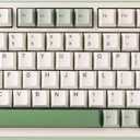 YUNZII B75 PRO Wireless Mechanical Keyboard,75% Layout with Knob,Hot Swap Gasket Structure,Creamy Pre-lubed Switches,RGB Backlit,Bluetooth/Type-C/2.4G for Win/Mac (Matcha Green, Milk Switch)