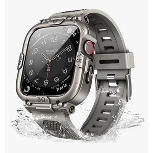 Mosonio Sport Rugged Case with Band for Apple Watch Band 46mm 45mm 44mm 42mm (S10)41mm 40mm, Light TPU Bands with Cover and Screen Protectors for Men, Waterproof Strap for iwatch Series 10 9 8 7 6 5 4 SE