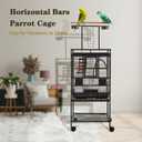 51" Small Bird Cage with Stand,Parakeet Cage, Parrot cage with Parakeet Toys, Bird Cage Accessories for Lovebirds Cockatiel Conure Finch Canary Budgie