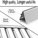 Kalomo 9MM Grill Grates Gas Parts for Weber Spirit 2 Grill E-310, S-310,GS4 Spirit II 300 E-320 S-320, 7636 7638 7639 16GA Flavorizer Bars Stainless Steel Grids BBQ Grill Replacement Parts Accessories