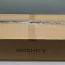 WOSHITU Bathroom Light Fixtures: Brushed Nickel 4 Lights Bathroom Vanity Lights Over Mirror with Milky White Frosted Glass Shade, 36 inch Farmhouse Vanity Lighting Sconce (Exclude E26 Bulb)