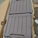 YITAHOME Outdoor Storage Box with Cushion, 120 Gallon Waterproof Deck Box for Garden Tools, Patio Cushions, and Pool Accessories, Lockable, Easy Assembly, Versatile Bench or Table (Light Brown)