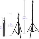 Projector Floor Stand, Folding Portable Tripod Mount - Adjustable Height 29" to 70"