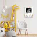 Wildflower Ultrasound Picture Frame, Baby in Bloom Baby Shower Decorations, Gender Reveal & Sonogram Picture Keepsake, Pregnancy Gifts for New Moms, Pregnancy Announcement Memory Frame