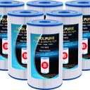 POOLPURE Type B Replacement Pool Filter, Compatible with Intex 29005E Easy Set Swimming Pool Filter Cartridge, 6Pack