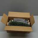 9Pcs Mini Christmas Trees Christmas Decor Artificial Christmas Decorations with 4 Sizes, Christmas Tree Bottle Brush Trees Christmas Table Decorations (Green Silver)